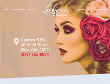 Tablet Screenshot of lashesnyc.com